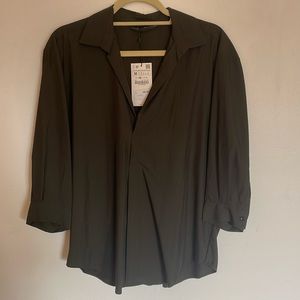 Zara dark green blouse